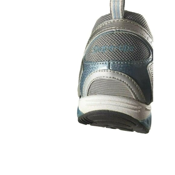 Womens Skechers Shape Ups 12320 Blue Silver Lace Size 9 Athletic Training Shoes - Picture 3 of 8